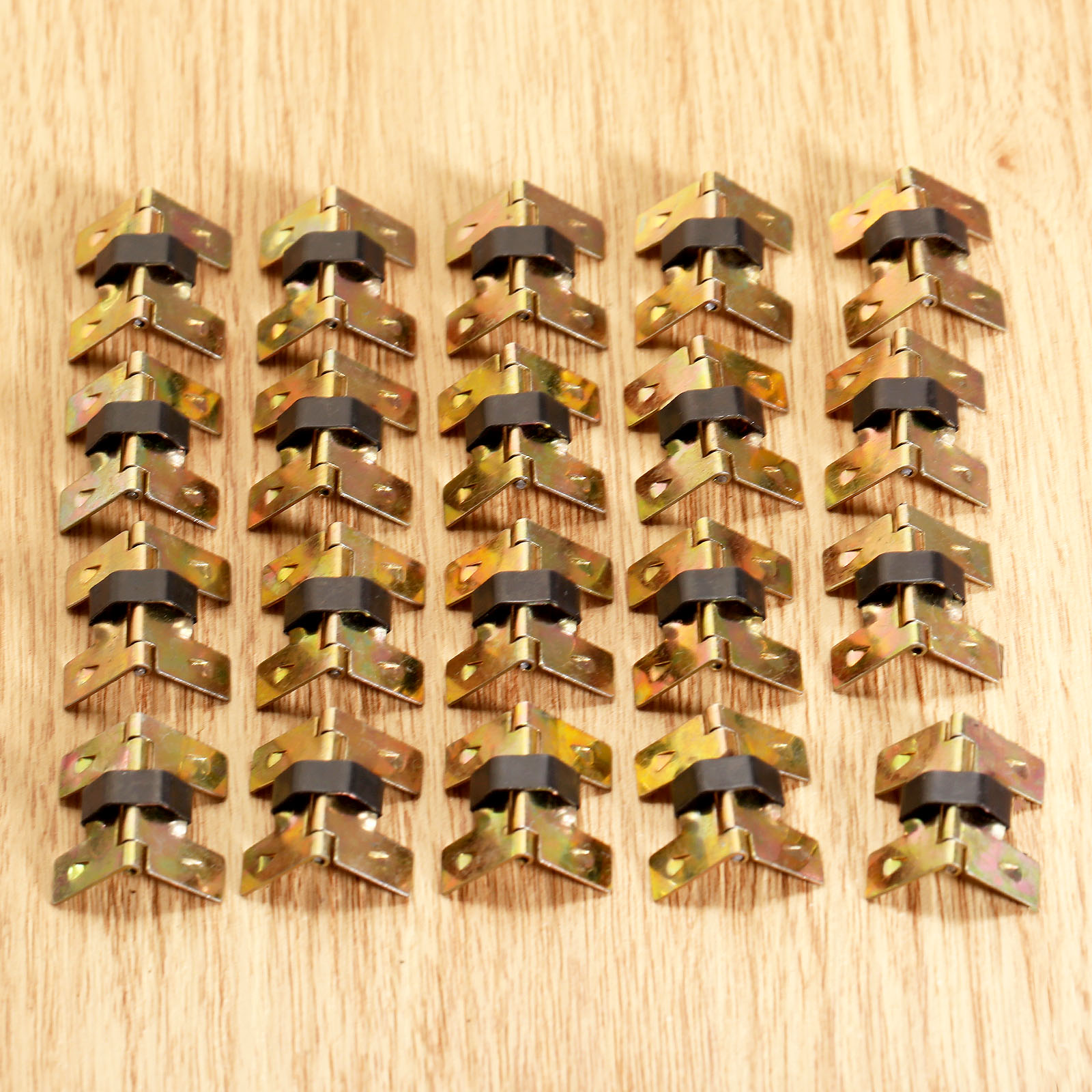 Furniture Hardware Gold - 20Pc 20x18mm 레트로 미니 스프링 경첩