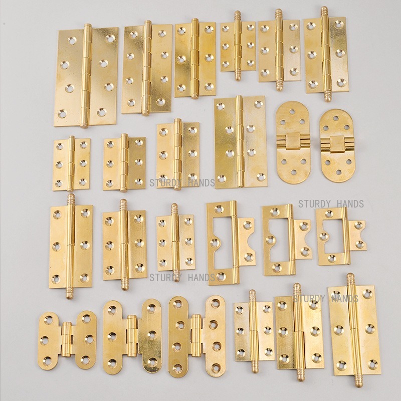 Furniture Hardware Gold - 10개 황동 경첩, 금색 경첩 옷장