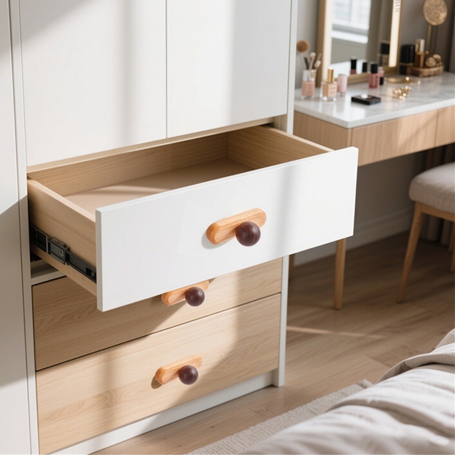 Quality Furniture Hardware - 고급 월넛 캐비닛 도어 핸들 심플하고