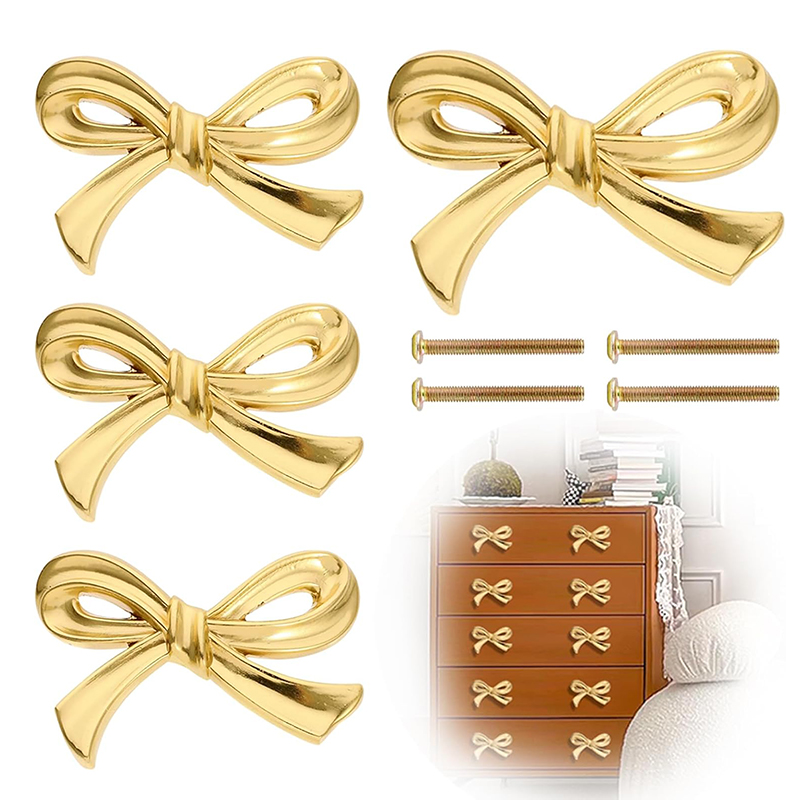 Furniture Hardware Gold - 2/4/8Pcs 활 모양 서랍 손잡이 골드
