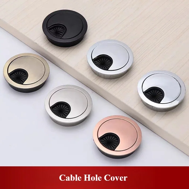 Zinc Furniture Hardware - 1Pcs 데스크 와이어 구멍 커버베이스 50/53/60mm
