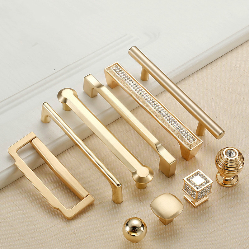Furniture Hardware Gold - 아연 합금 진주 골드 캐비닛 손잡이,
