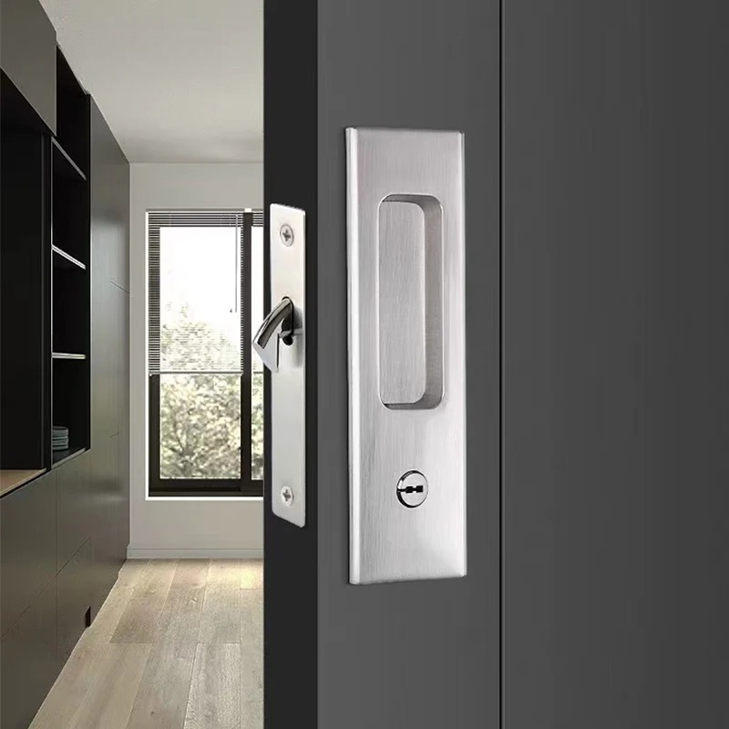 슬라이딩 도어 잠금장치, 숨겨진 나무 문 잠금장치, 어 - Zinc Furniture Hardware 리뷰 및 가격