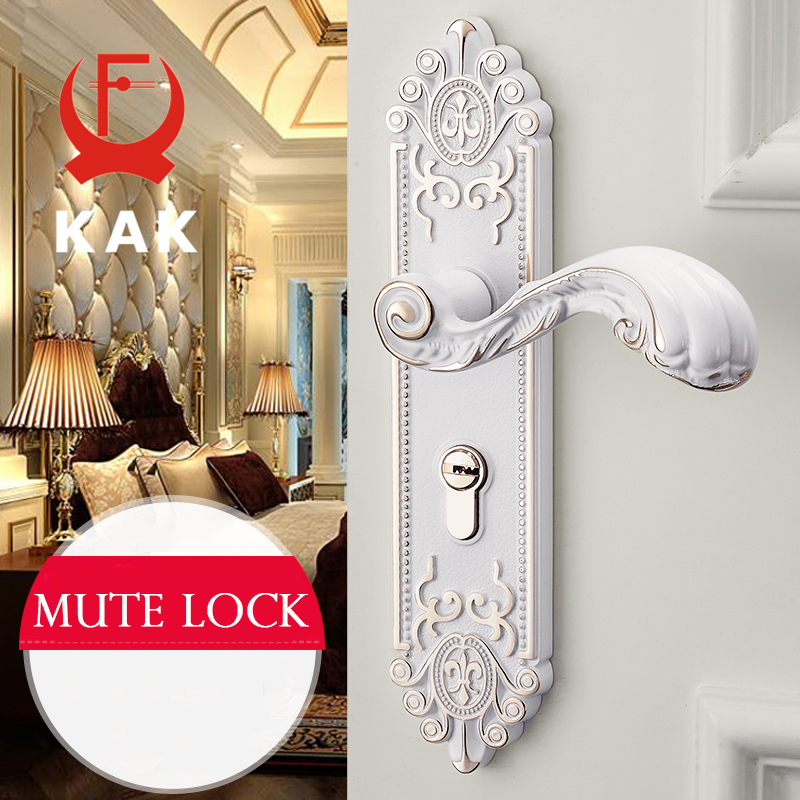 KAK 유럽 스타일 음소거 룸 도어 잠금 핸들, 패션  - Zinc Furniture Hardware 리뷰 및 가격