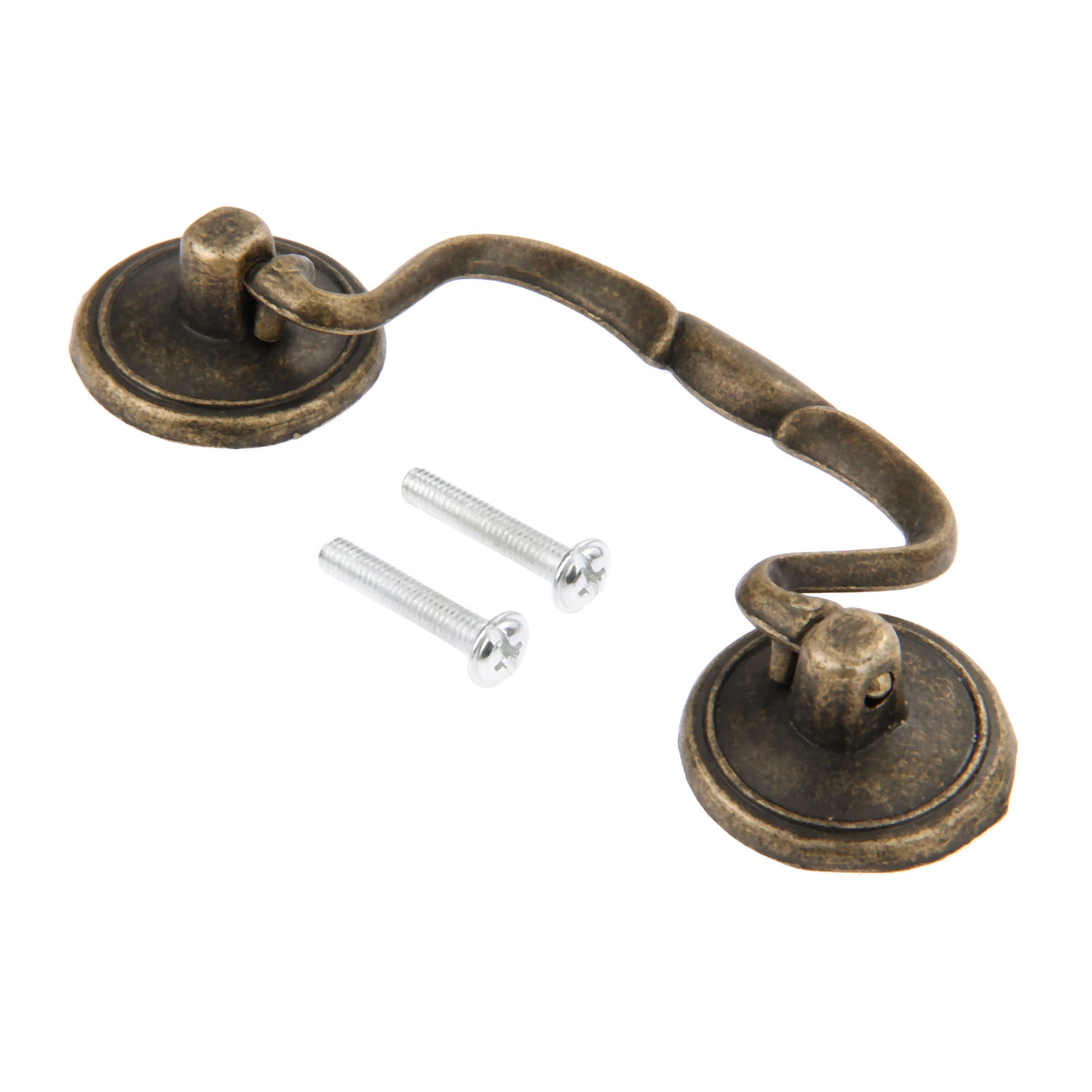 1pc 빈티지 플라스틱 풀 핸들(나사 포함) 서랍 책장 - Furniture For Hardware Shop 리뷰 및 가격
