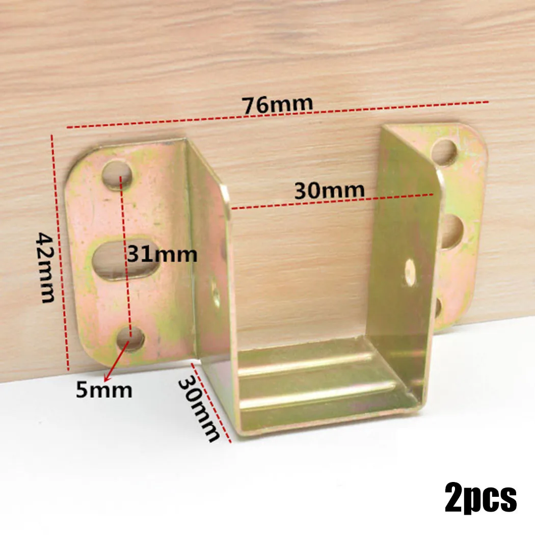 2pcs U 모양의 금속 침대 브래킷 침대 프레임 고정 - Furniture Hardware Connectors 리뷰 및 가격