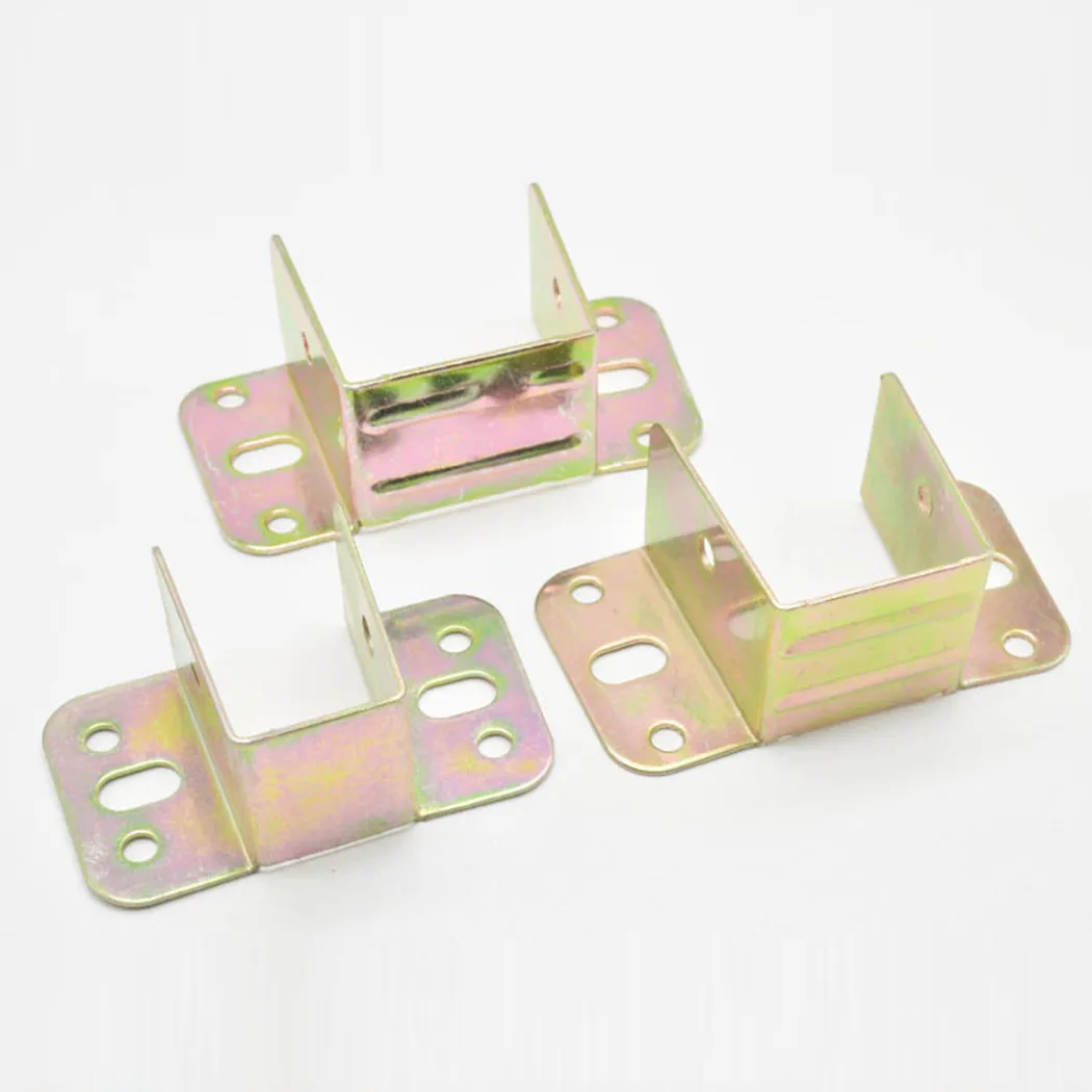 2pcs U 모양의 금속 침대 브래킷 침대 프레임 고정 - Furniture Hardware Connectors 리뷰 및 가격