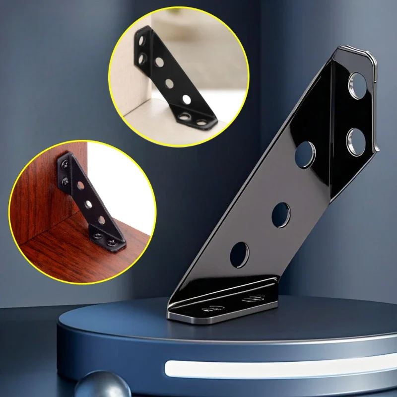 검은색 다기능 코너 브래킷 패스너 가구 코너 커넥터,  - Furniture Hardware Connectors 리뷰 및 가격