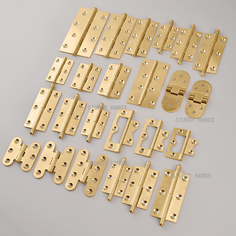 10개 황동 경첩, 금색 경첩 옷장 문 접이식 레트로  - Furniture Hardware Gold 리뷰 및 가격