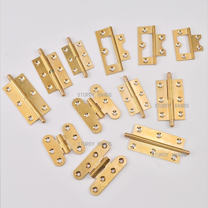 10개 황동 경첩, 금색 경첩 옷장 문 접이식 레트로  - Furniture Hardware Gold 리뷰 및 가격