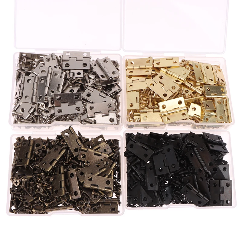 50개/박스 힌지 + 200개 나사 철 금색 은색 검정 - Furniture Hardware Gold 리뷰 및 가격