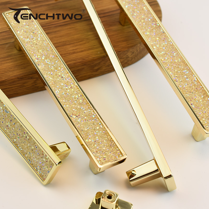 골드 크리스탈 다이아몬드 가구 손잡이 문 옷장 주방 보 - Furniture Hardware Gold 리뷰 및 가격