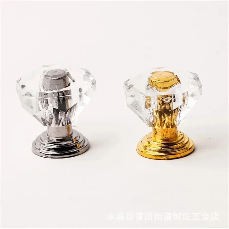 10 개/대 골드 다이아몬드 크리스탈 서랍 손잡이 서랍 - Furniture Hardware Gold 리뷰 및 가격