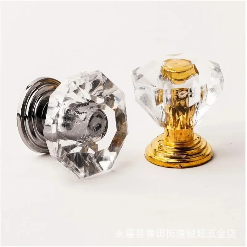 10 개/대 골드 다이아몬드 크리스탈 서랍 손잡이 서랍 - Furniture Hardware Gold 리뷰 및 가격