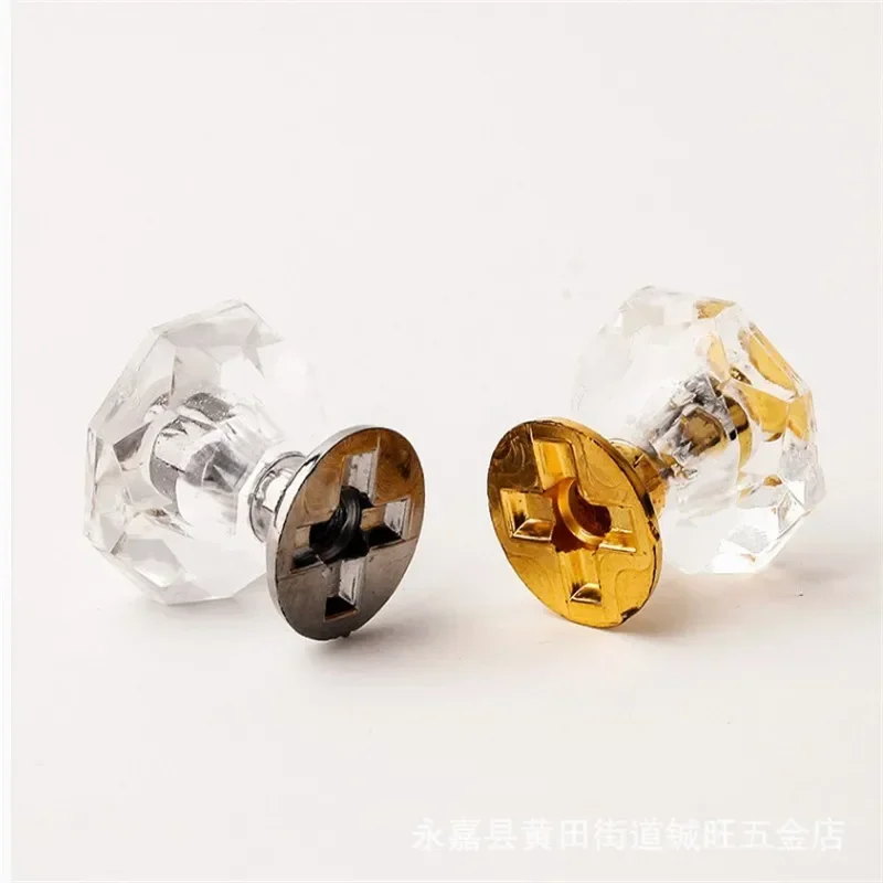 10 개/대 골드 다이아몬드 크리스탈 서랍 손잡이 서랍 - Furniture Hardware Gold 리뷰 및 가격