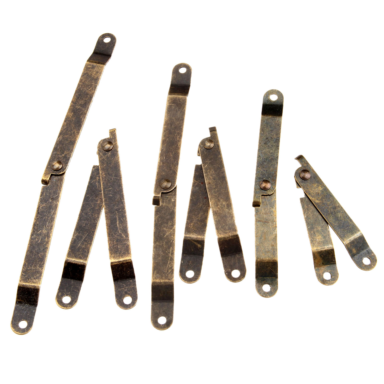 2개 앤티크 브론즈 철제 뚜껑 지지 힌지 나사 포함 가 - Furniture Hardware Display 리뷰 및 가격