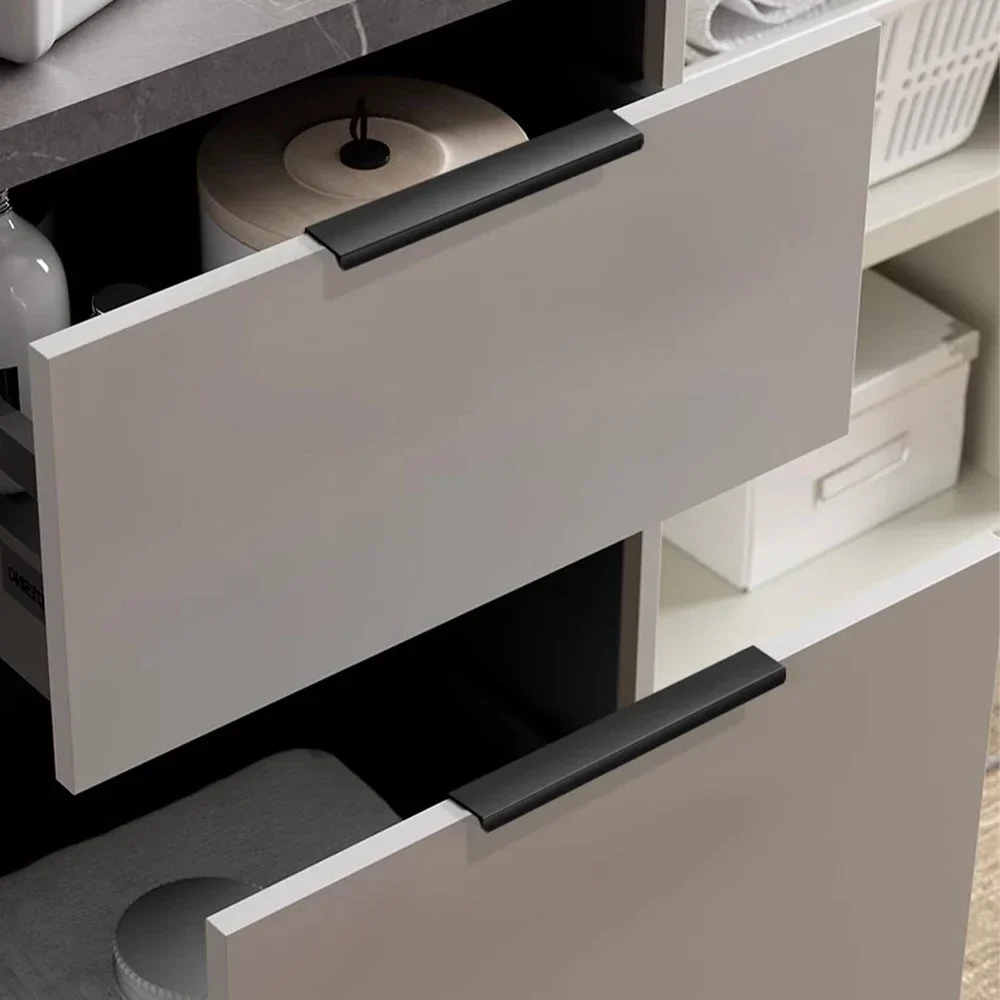 숨겨진 가구 핸들 매트 블랙 골드 실버 주방 캐비닛 당 - Furniture Hardware Gold 리뷰 및 가격