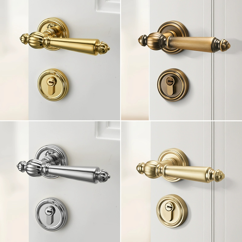 고급 무소음 도어락 세트 (열쇠 포함) 보안 욕실/방  - Zinc Furniture Hardware 리뷰 및 가격