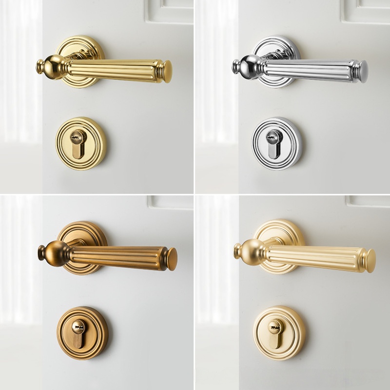 고급 무소음 도어락 세트 (열쇠 포함) 보안 욕실/방  - Zinc Furniture Hardware 리뷰 및 가격