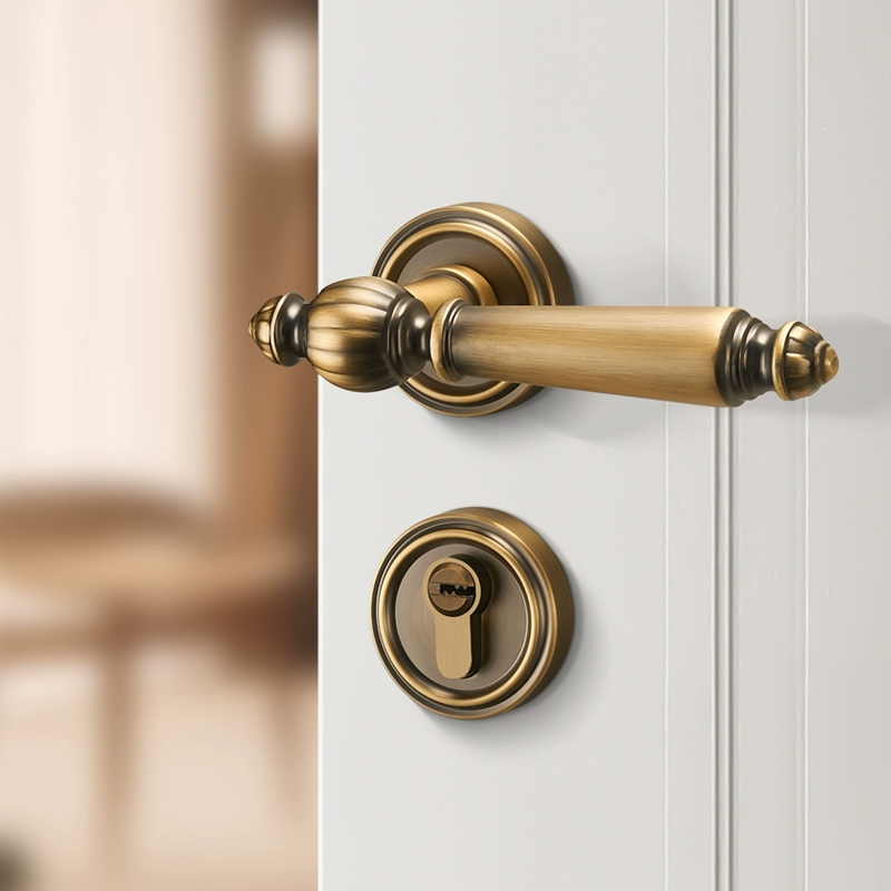 고급 무소음 도어락 세트 (열쇠 포함) 보안 욕실/방  - Zinc Furniture Hardware 리뷰 및 가격